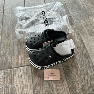 Brand New CROCS Bayaband Clog Slip-On Sandals - Black and White(M4/W6/EU36-37)